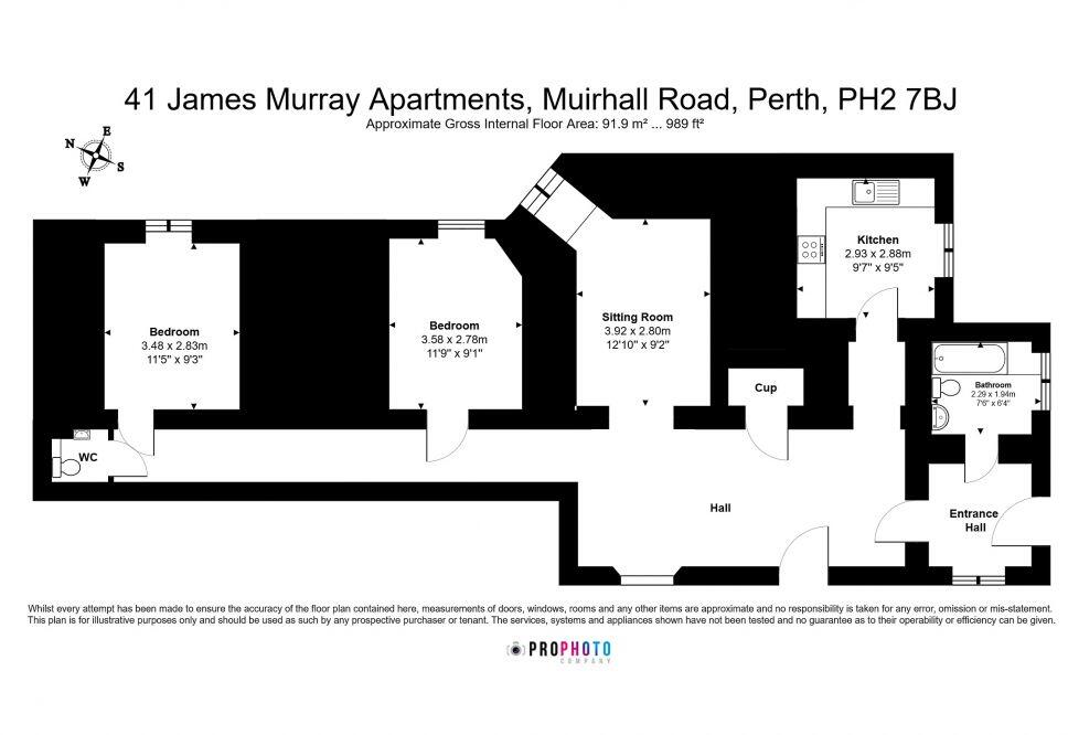 41 James Murray Apartments, Muirhall Road, Perth, PH2 7FP floorplan