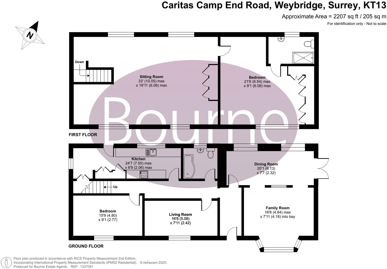 Camp End Road, St. Georges Hill, Weybridge, Surrey, KT13 floorplan