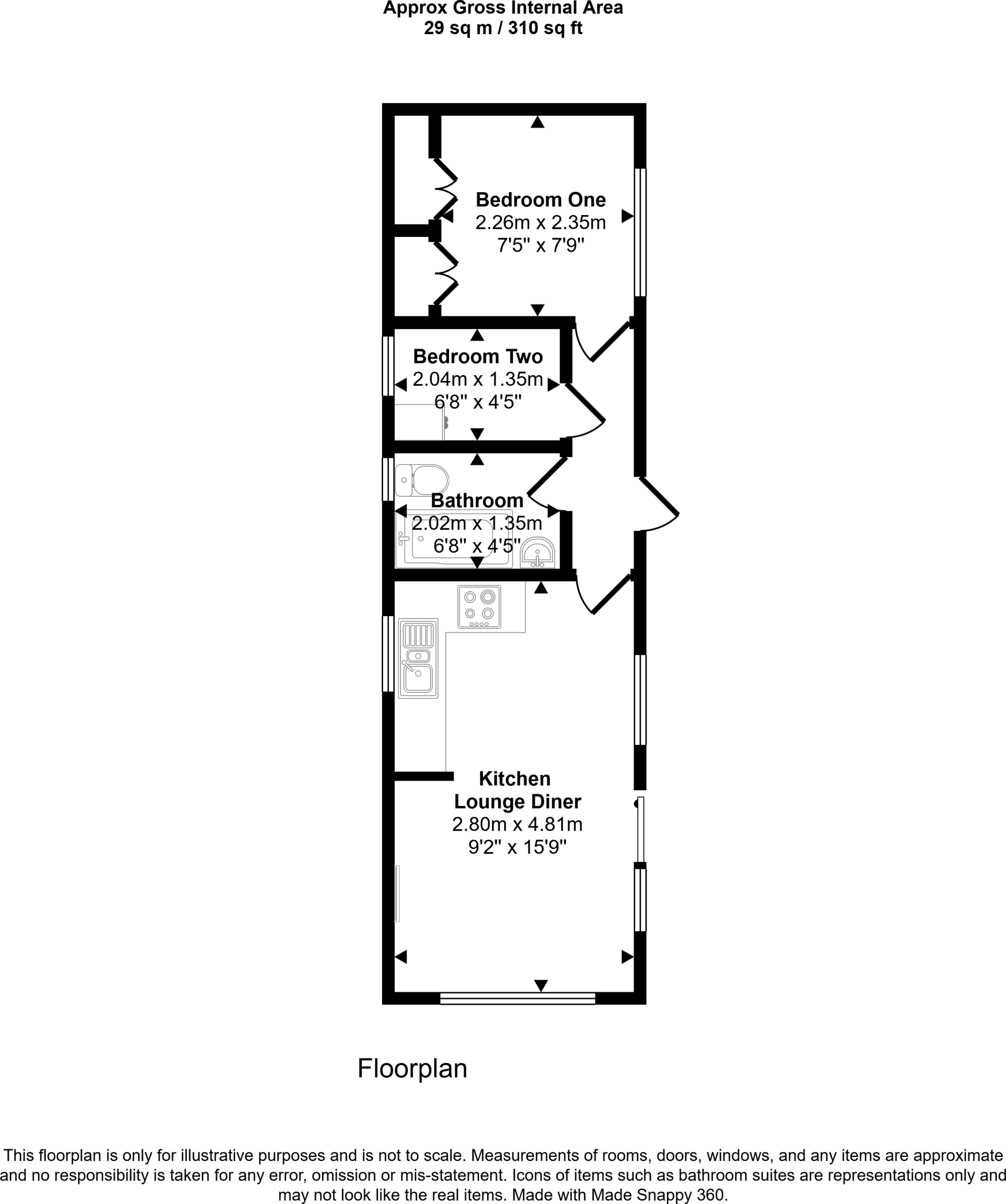 Easington Road, Hatlepool , Hartlepool, Durham, TS24 9SJ floorplan