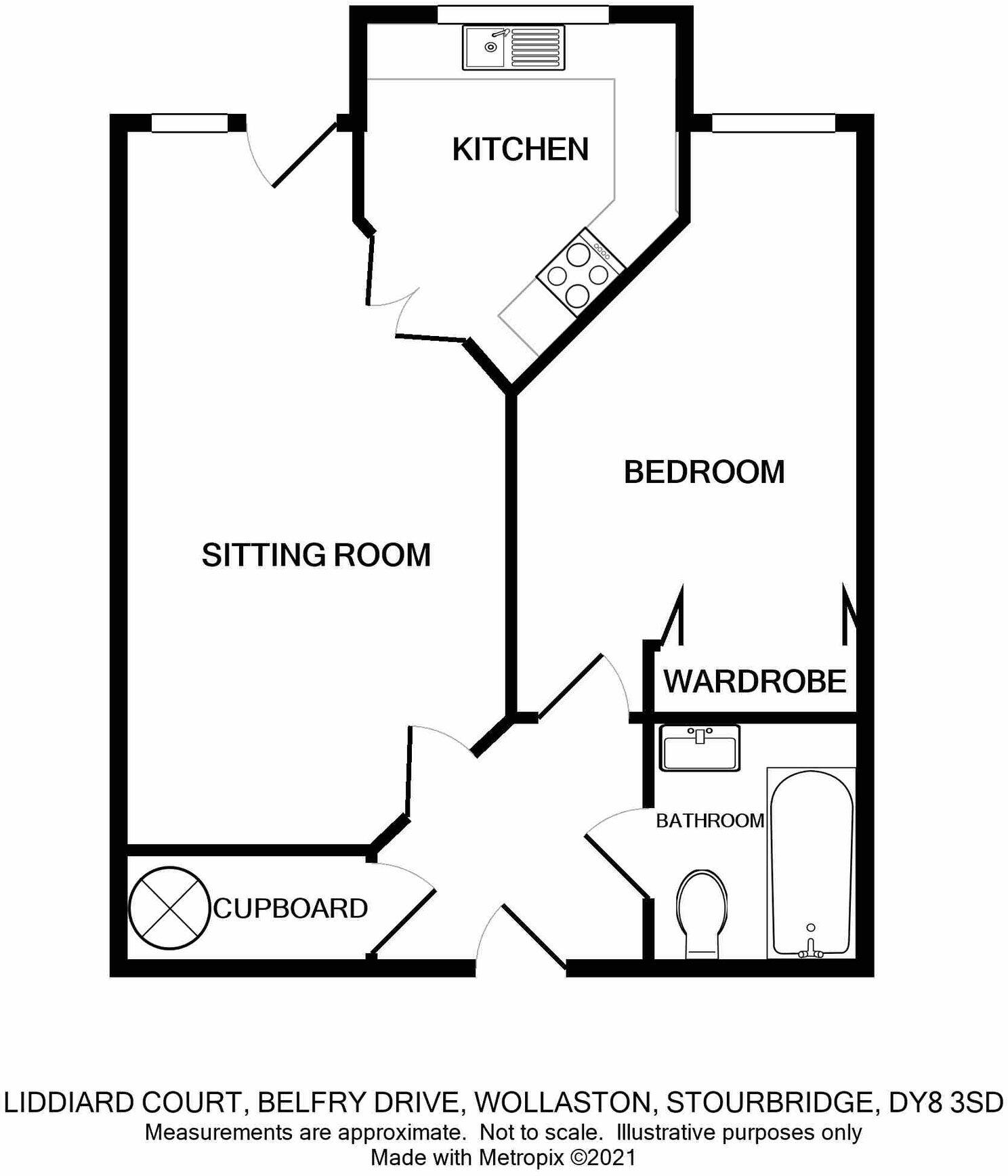 Liddiard Court Belfry Drive, Wollaston, Stourbridge, DY8 3SD floorplan