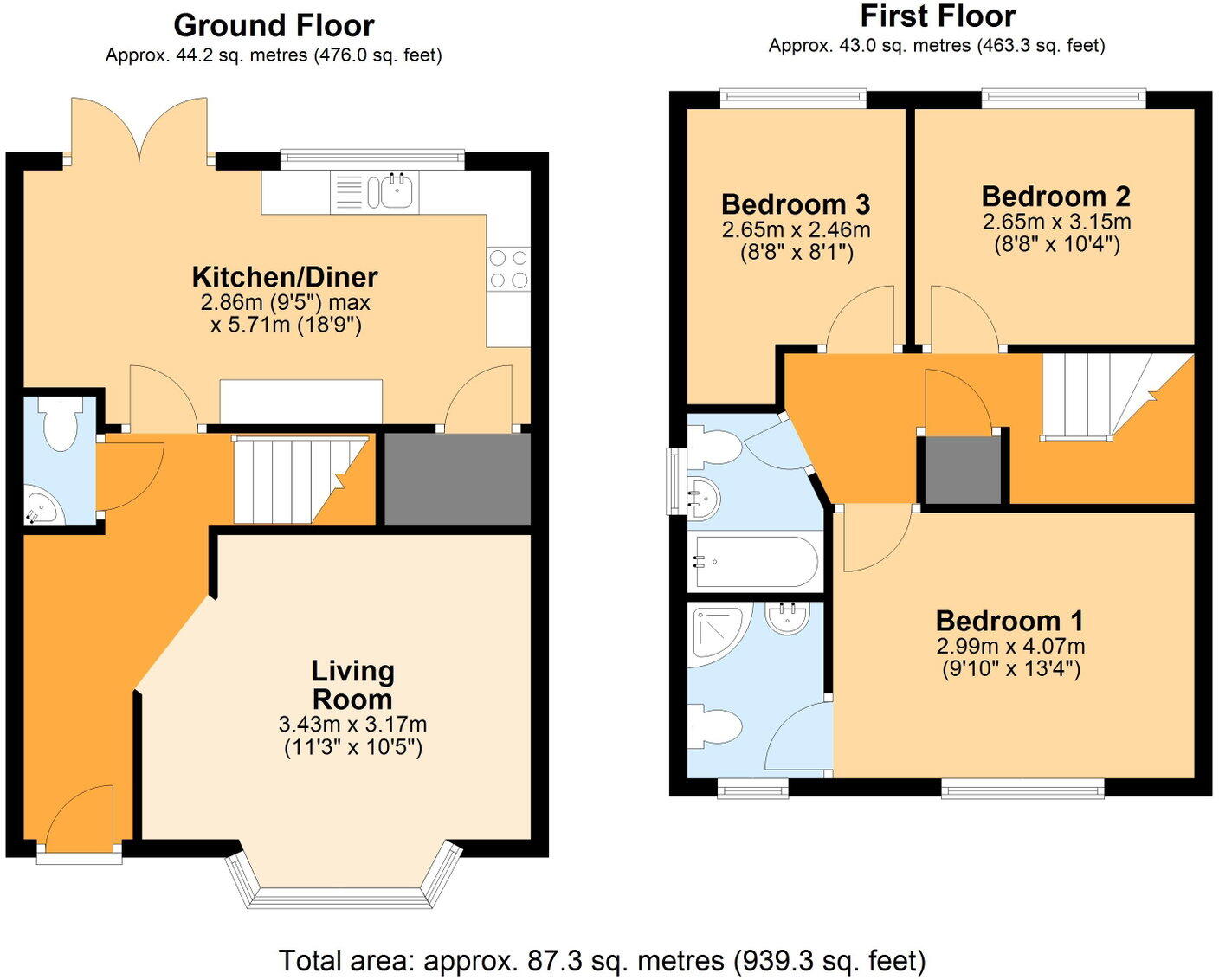 Gwern Close, Cardiff, CF5 6XL floorplan