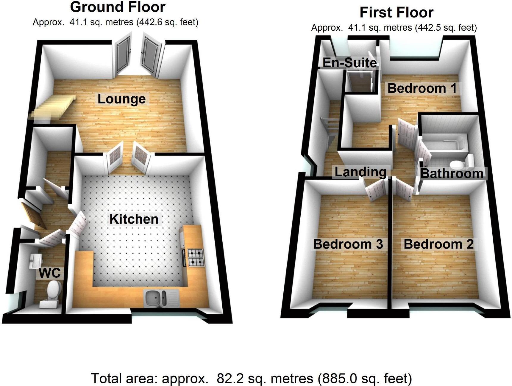 Ger Y Cwm Development, Penrhyncoch floorplan