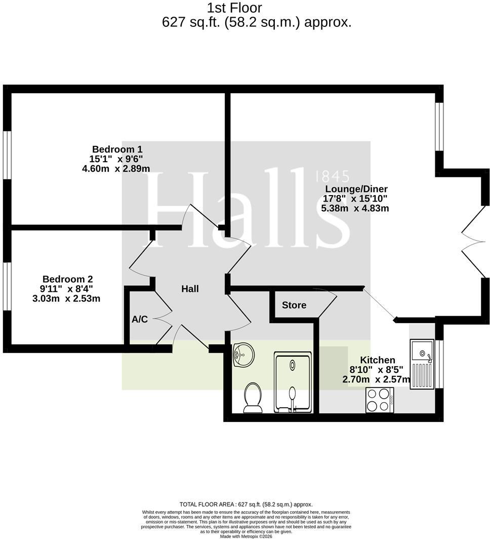Deermoss Lane, Whitchurch. floorplan