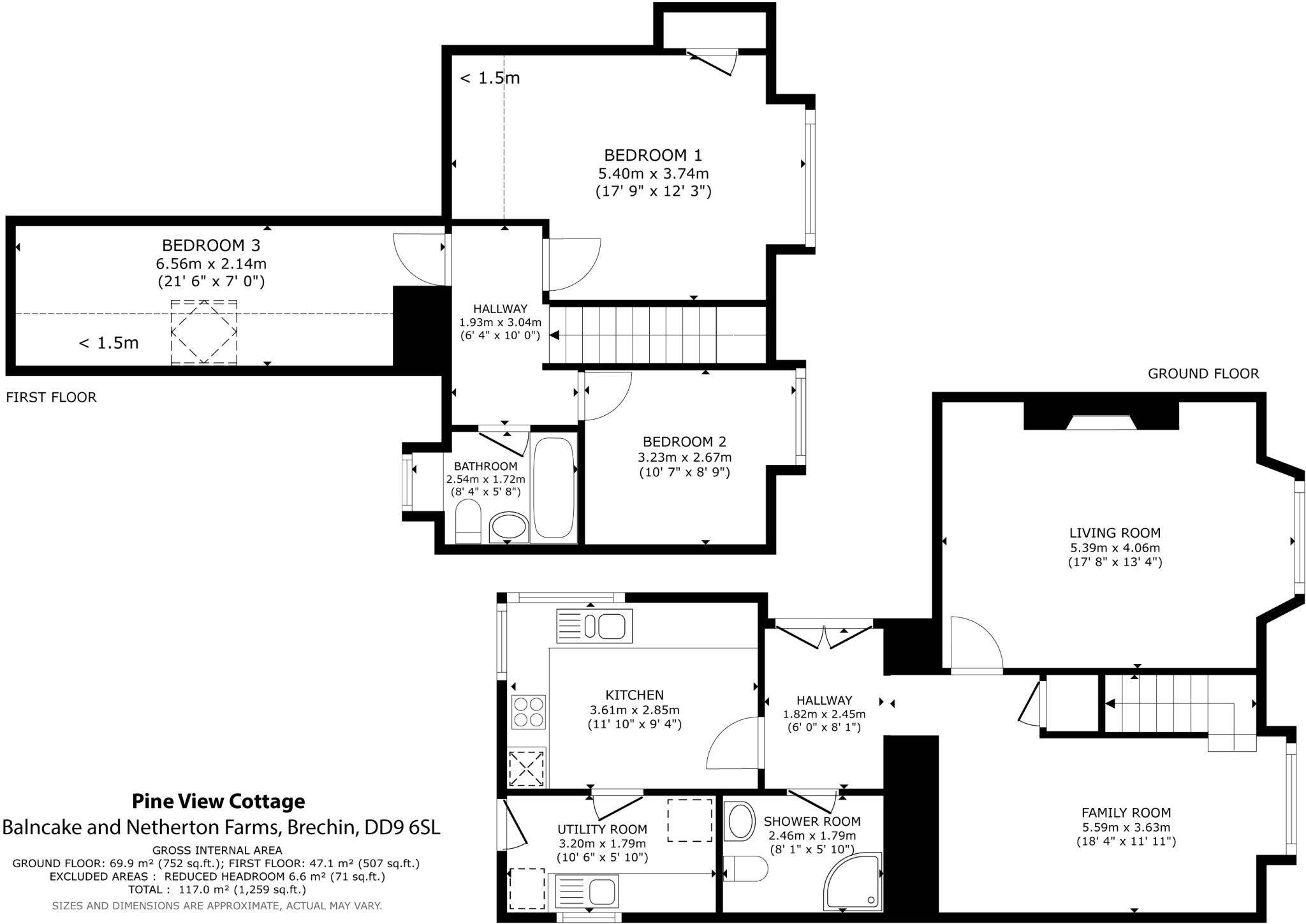 Balnacake and Netherton Farms, Brechin, Angus, DD9 floorplan