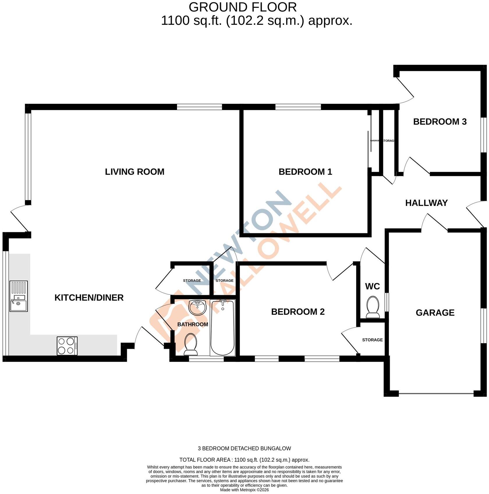 Cedar Close, Uppingham, LE15 floorplan