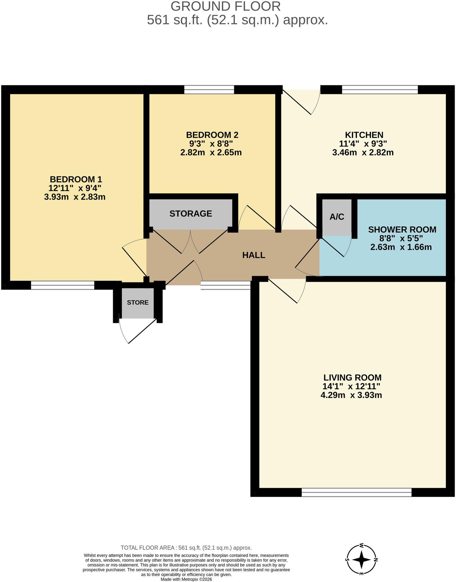 De Montfort, Melton Mowbray, LE13 floorplan