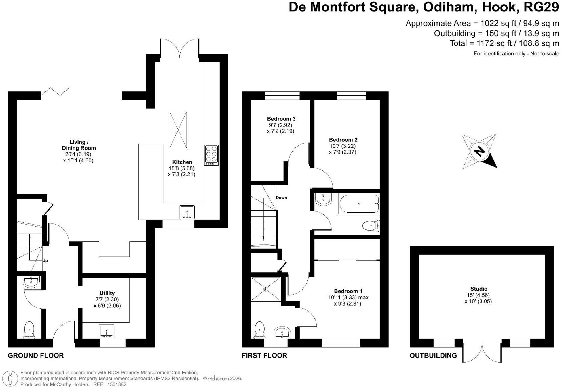 De Montfort Square, Odiham, RG29 floorplan