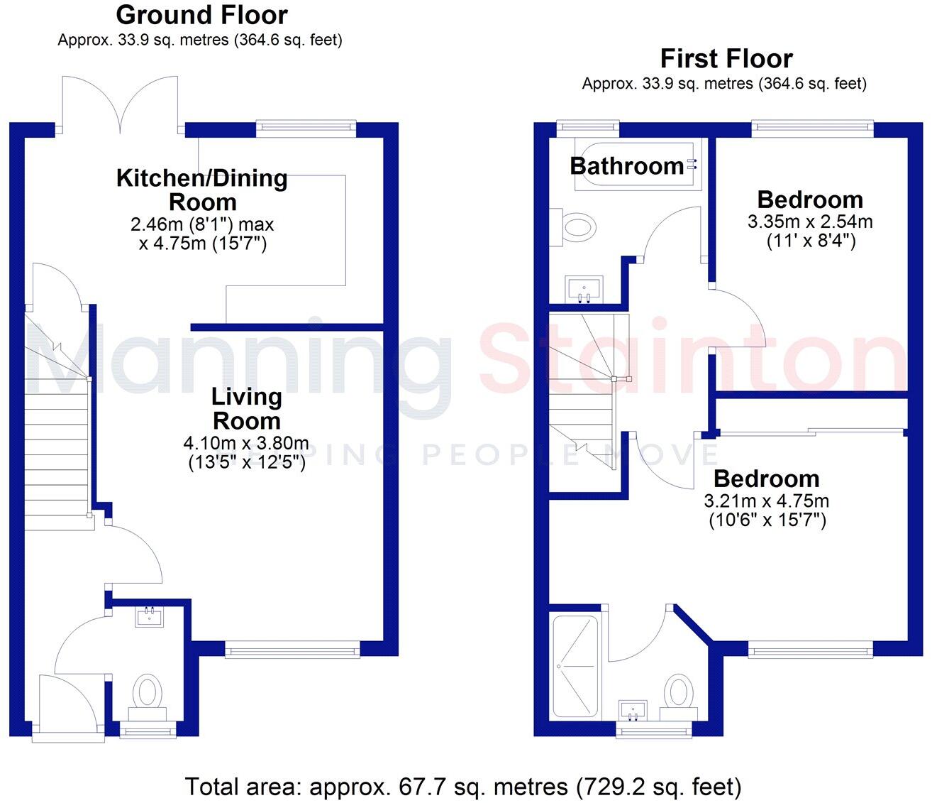 Oak Park Lane, Leeds, West Yorkshire floorplan