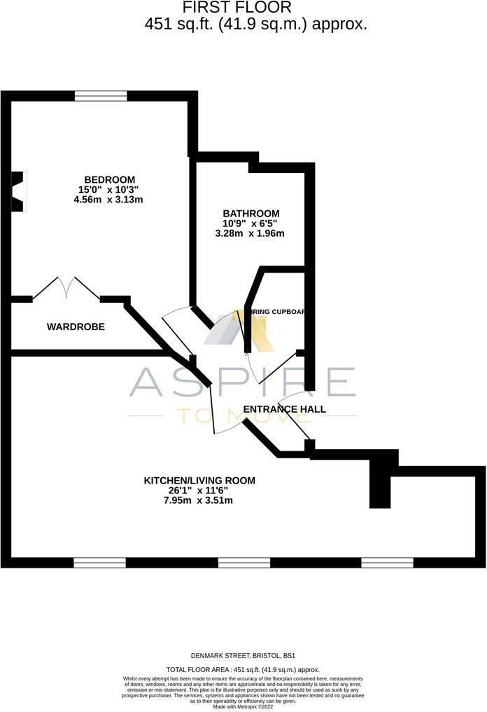 Denmark Street, Bristol, BS1 floorplan