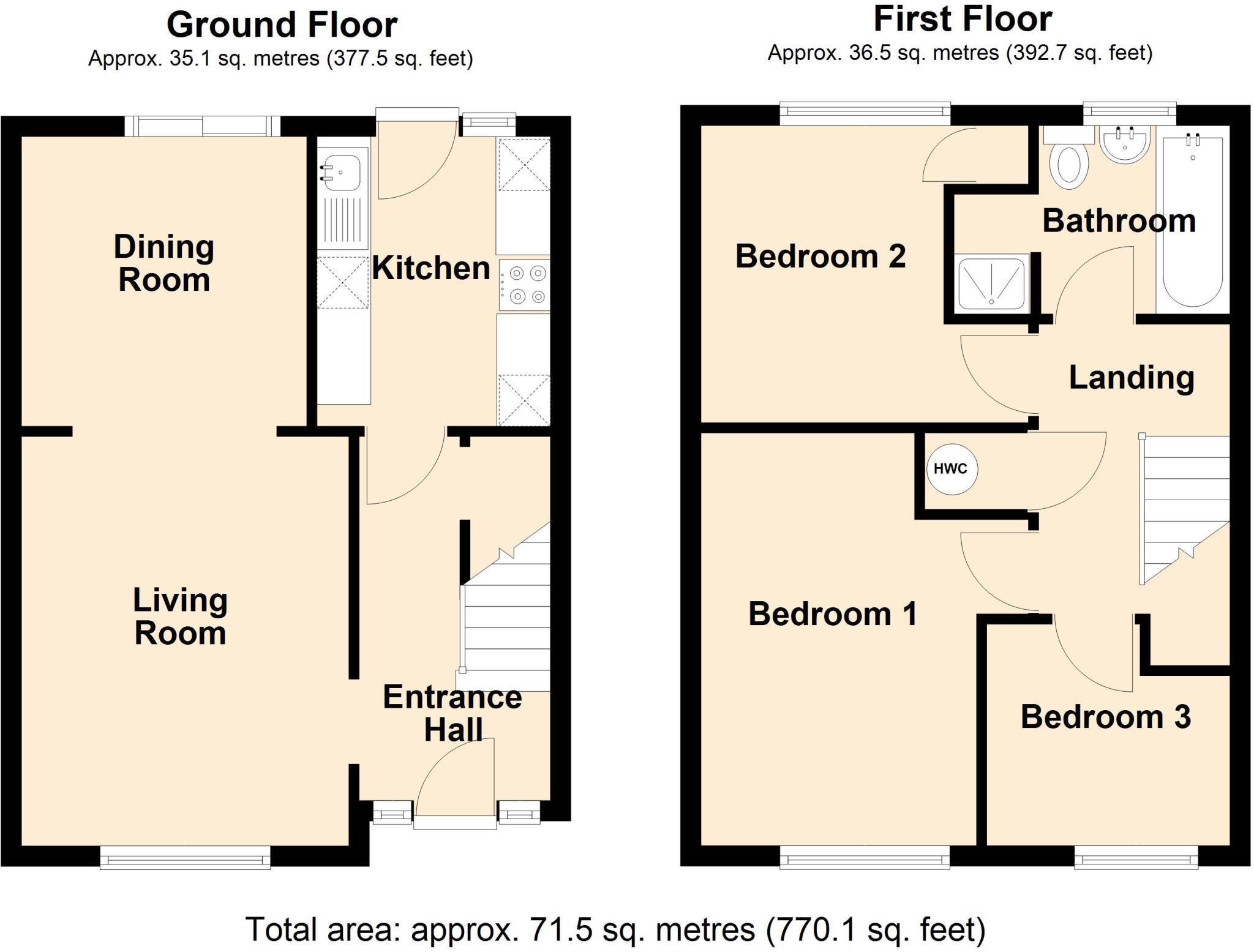 Fleur De Lys Drive, Southwick floorplan
