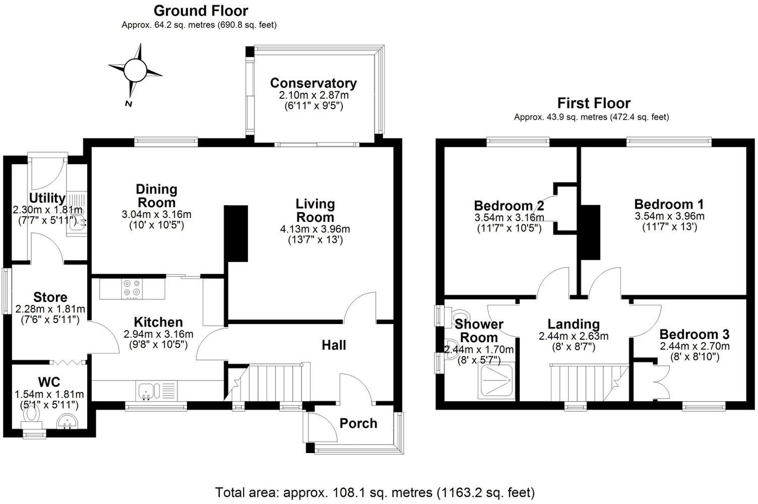 Littlebrook Manorway, Dartford, DA1 5EA floorplan