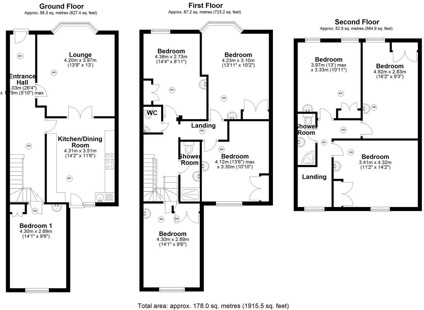 School Road, Crookes, Sheffield floorplan