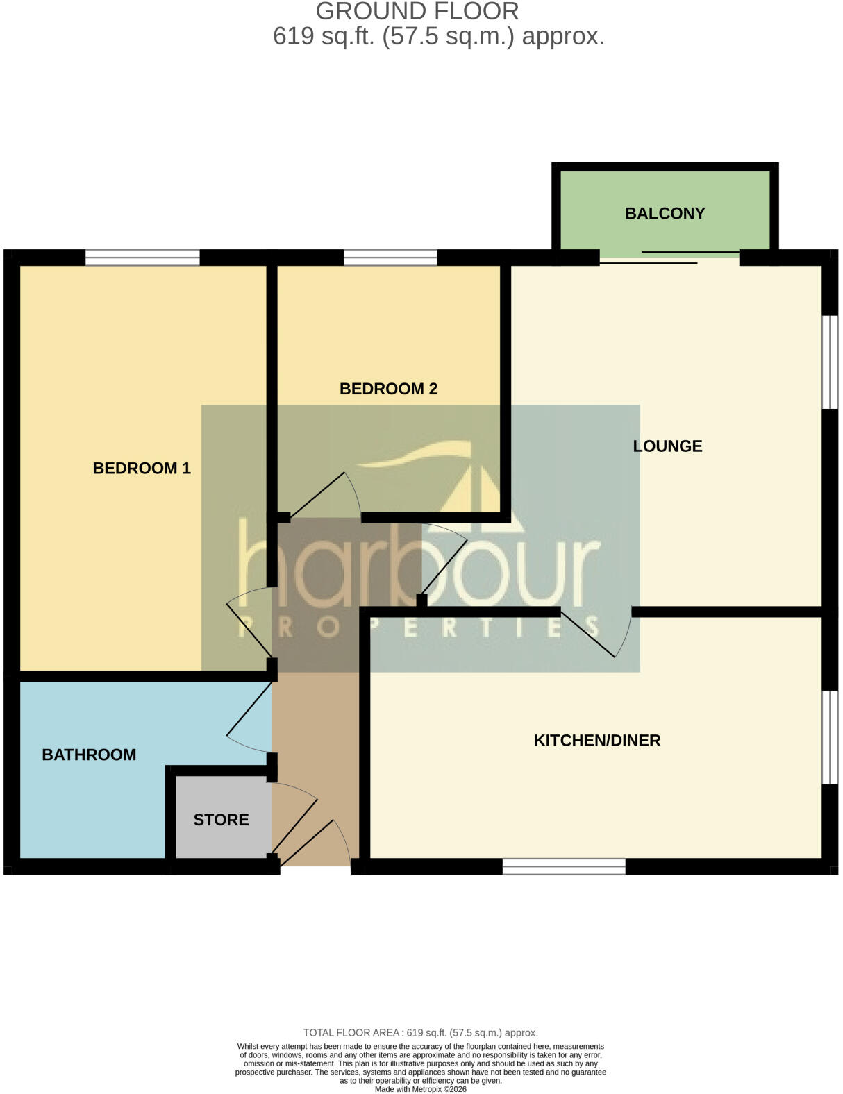 Mountbatten Close, Preston, PR2 floorplan
