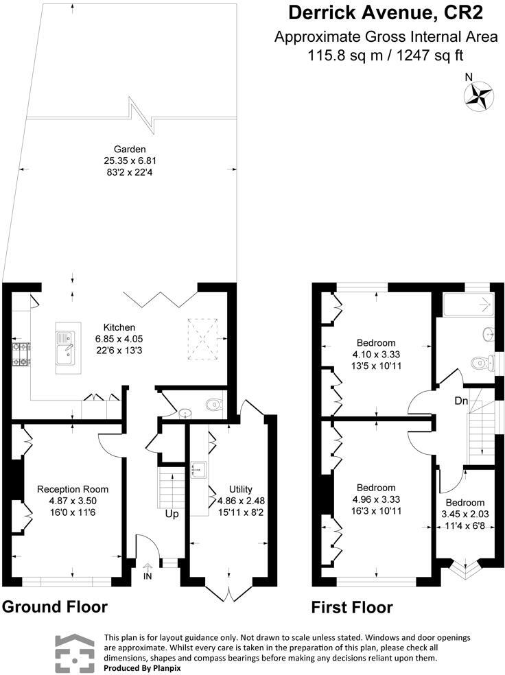 Derrick Avenue, South Croydon floorplan