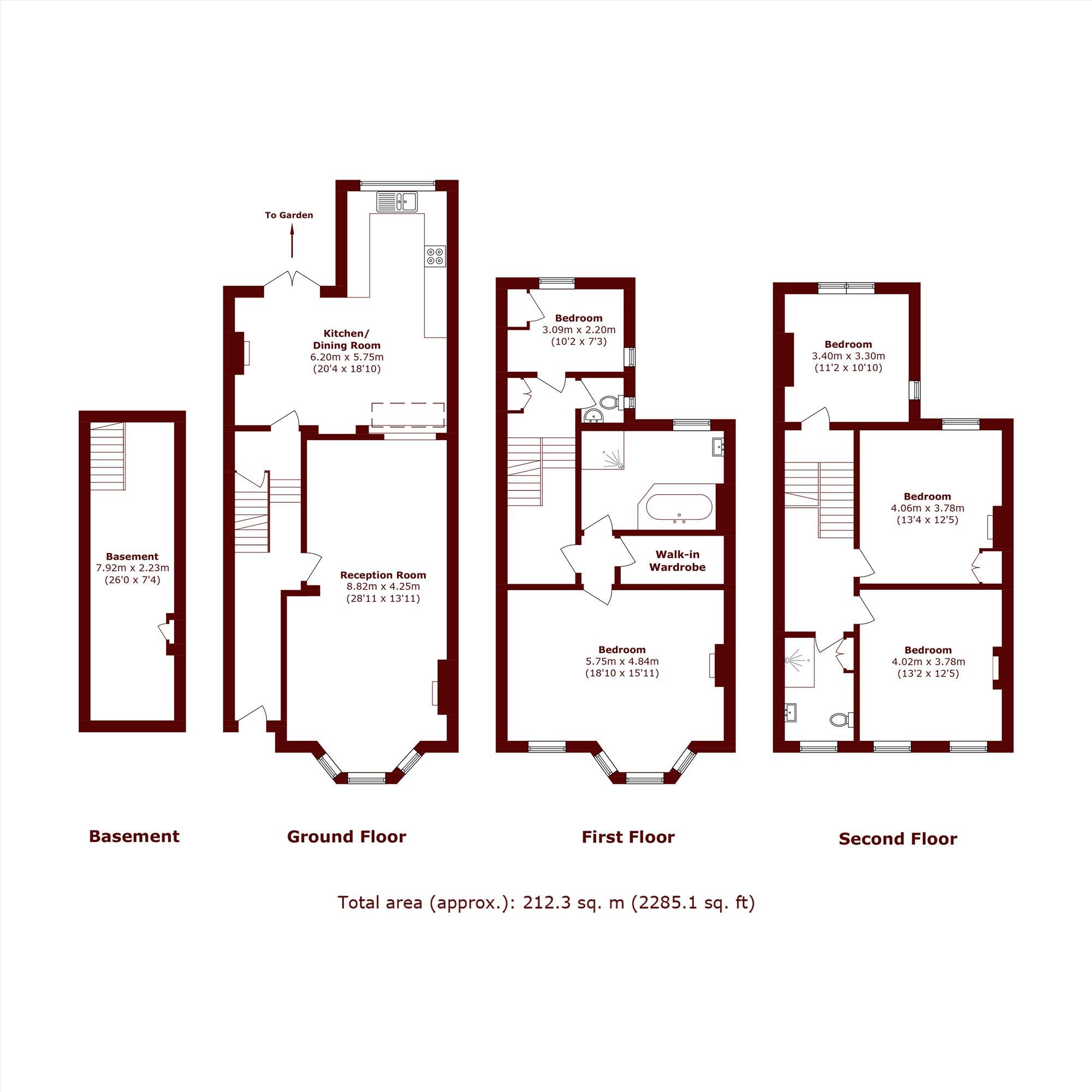 Beauclerc Road, Brook Green floorplan