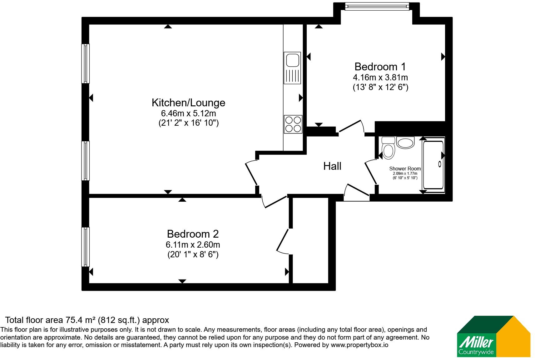 Priory Road, St. Austell, Cornwall, PL25 floorplan