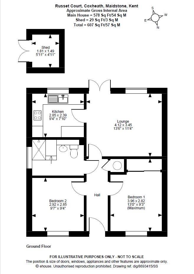 Russet Court, Coxheath, Maidstone floorplan