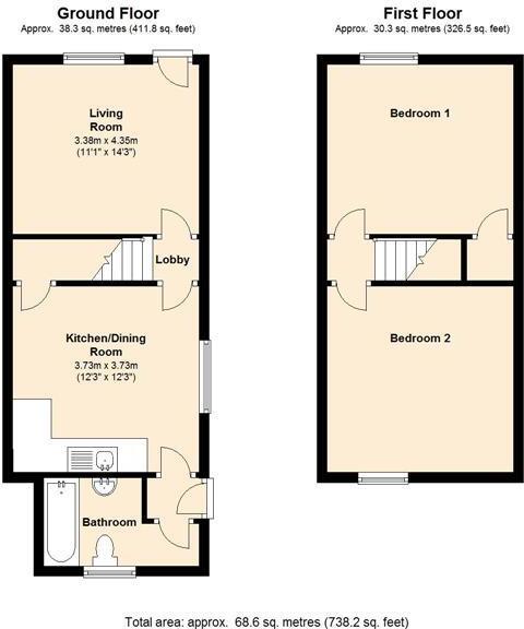 Hardwicks Yard, Chesterfield, Derbyshire, S40 floorplan