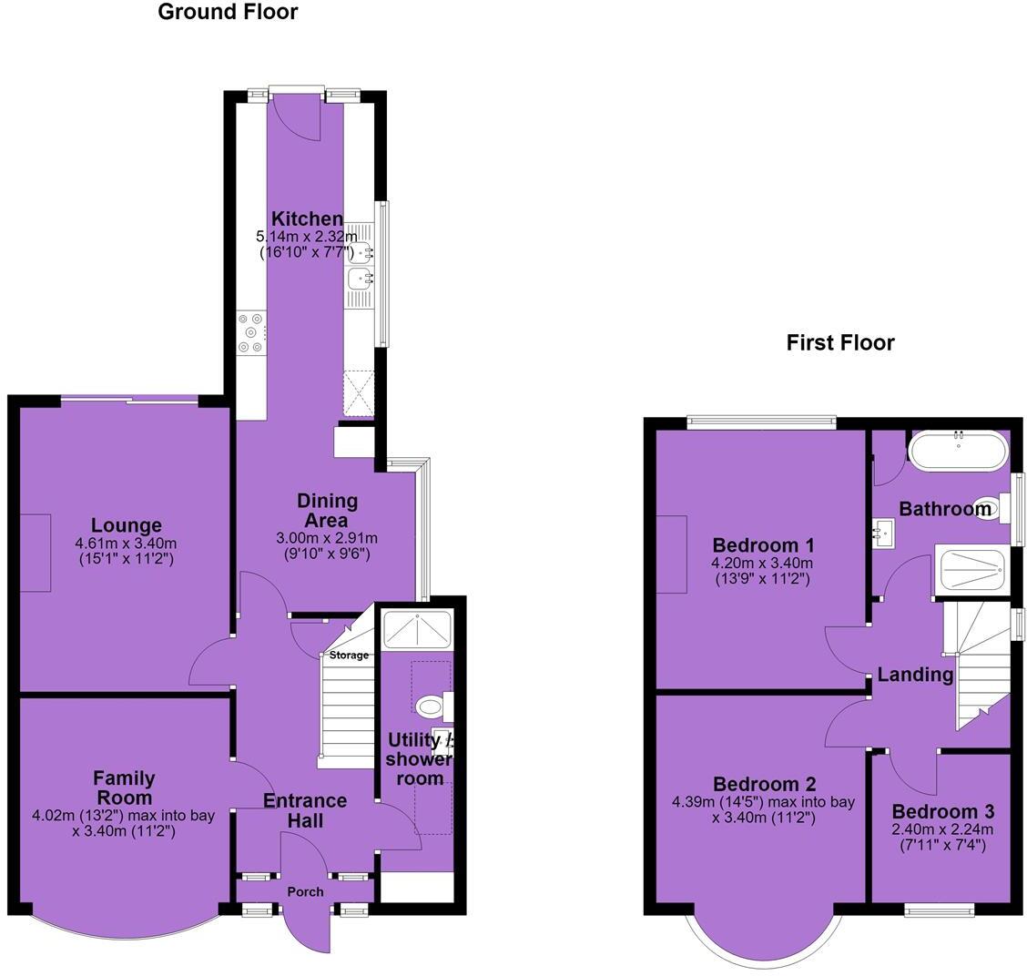 Gawsworth Avenue, Didsbury floorplan