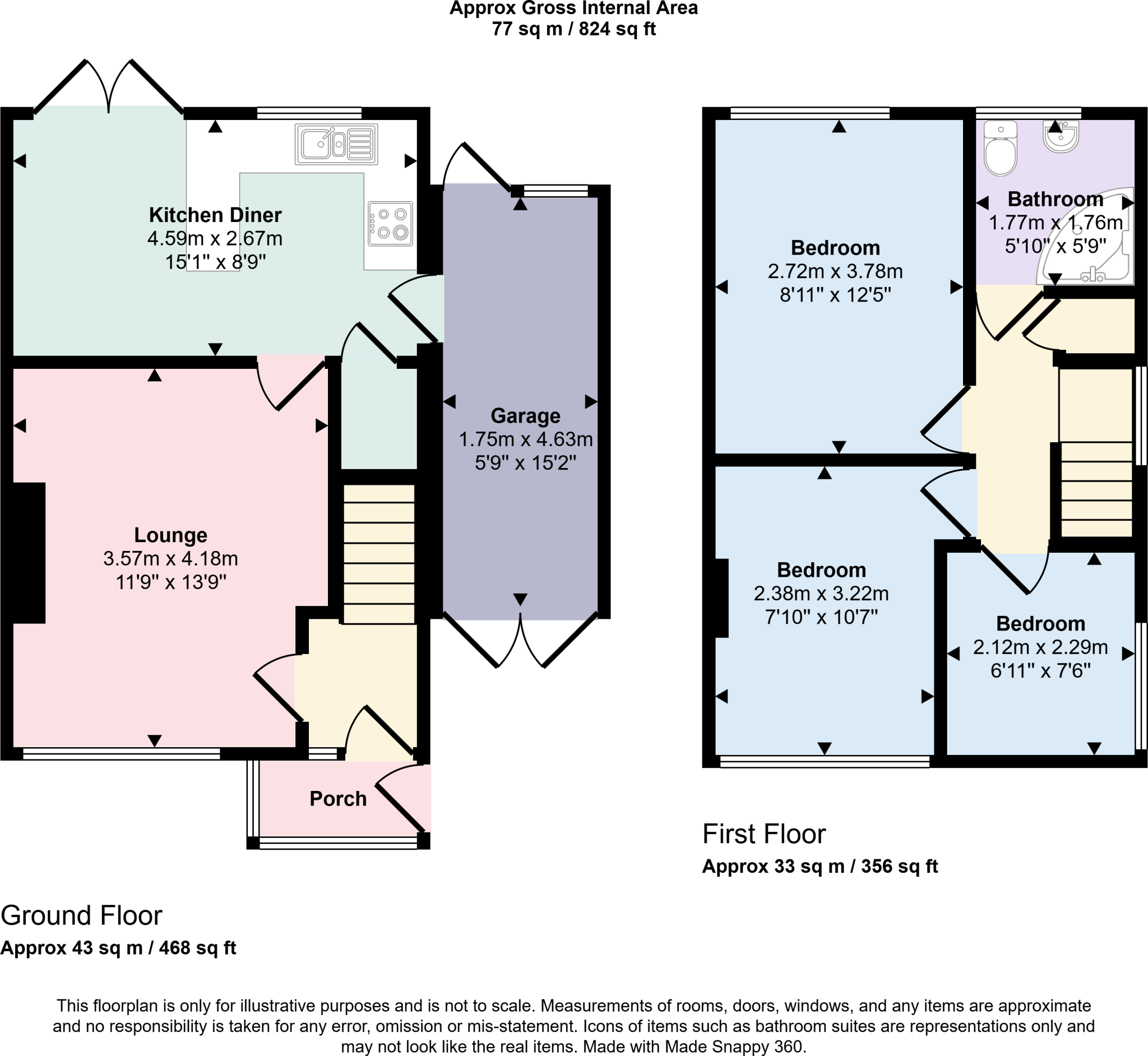 Chartwell Road, Arleston, Wellington, Telford floorplan