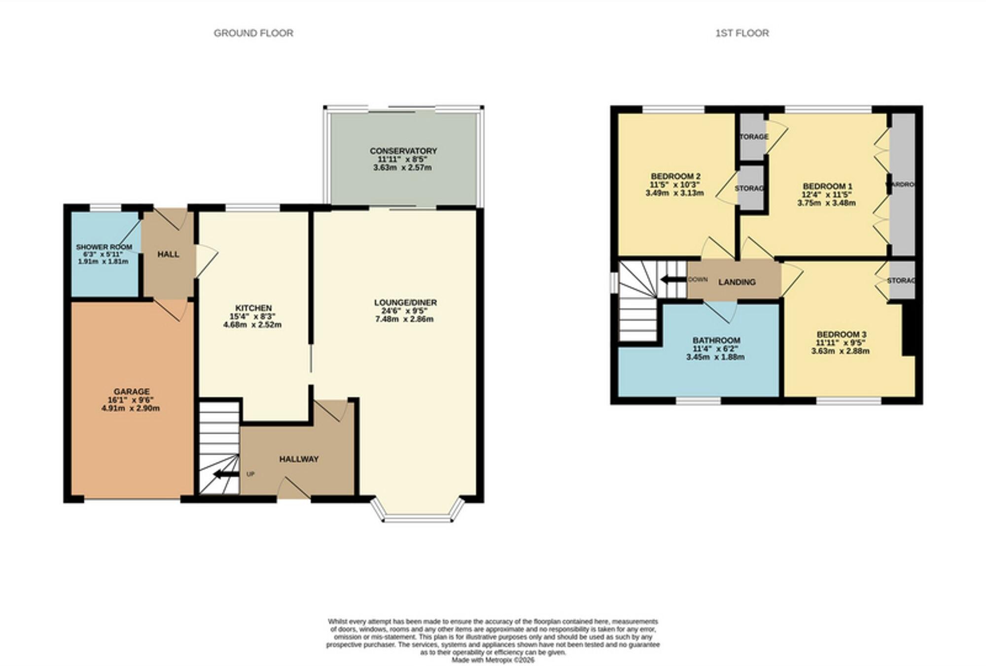 Kirklington Road, Rainworth, NG21 floorplan
