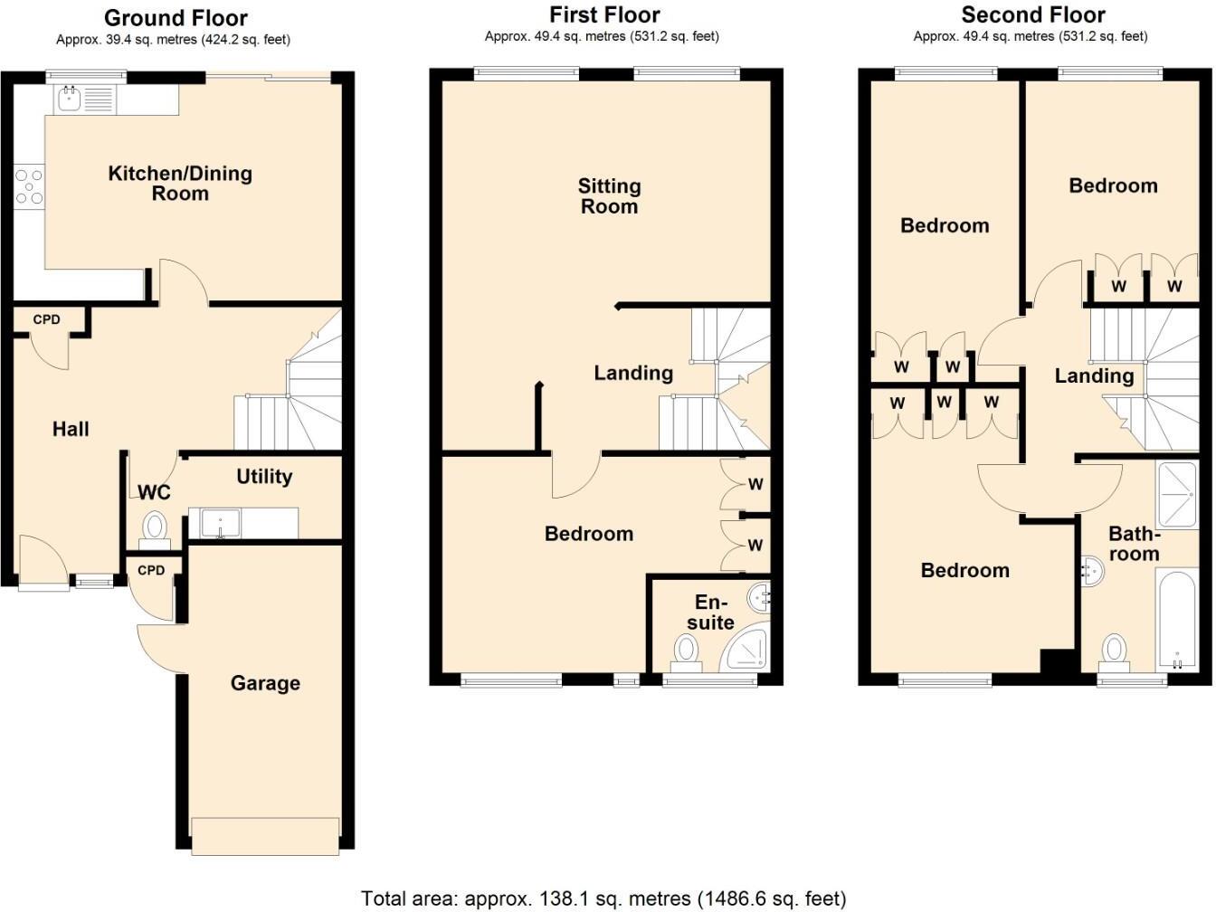 Upper Holly Walk, Royal Leamington Spa floorplan