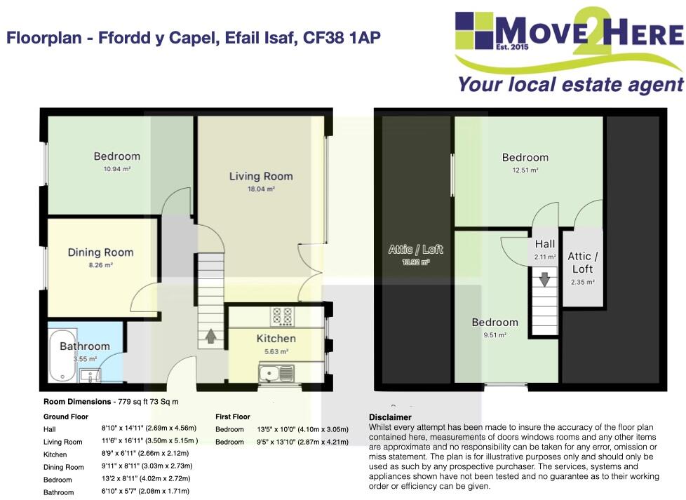 Ffordd Y Capel, Efail Isaf, Pontypridd floorplan