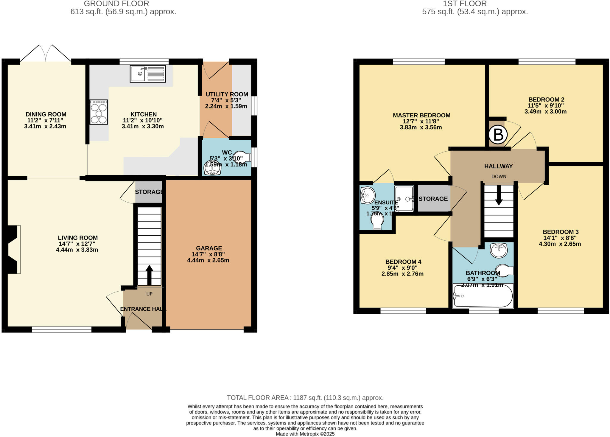 42 Jenkinson Grove, Doncaster DN3 2FJ floorplan