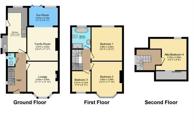 Beresford Crescent, Westlands, Newcastle-under-Lyme floorplan