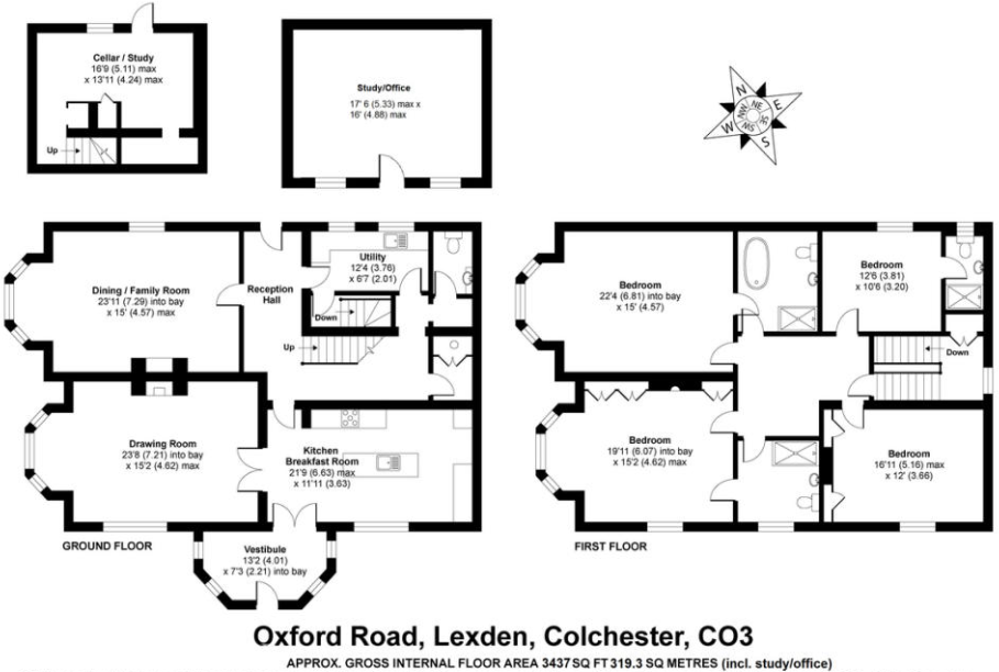 Creffield House, Oxford Road, Lexden, Colchester, CO3 floorplan