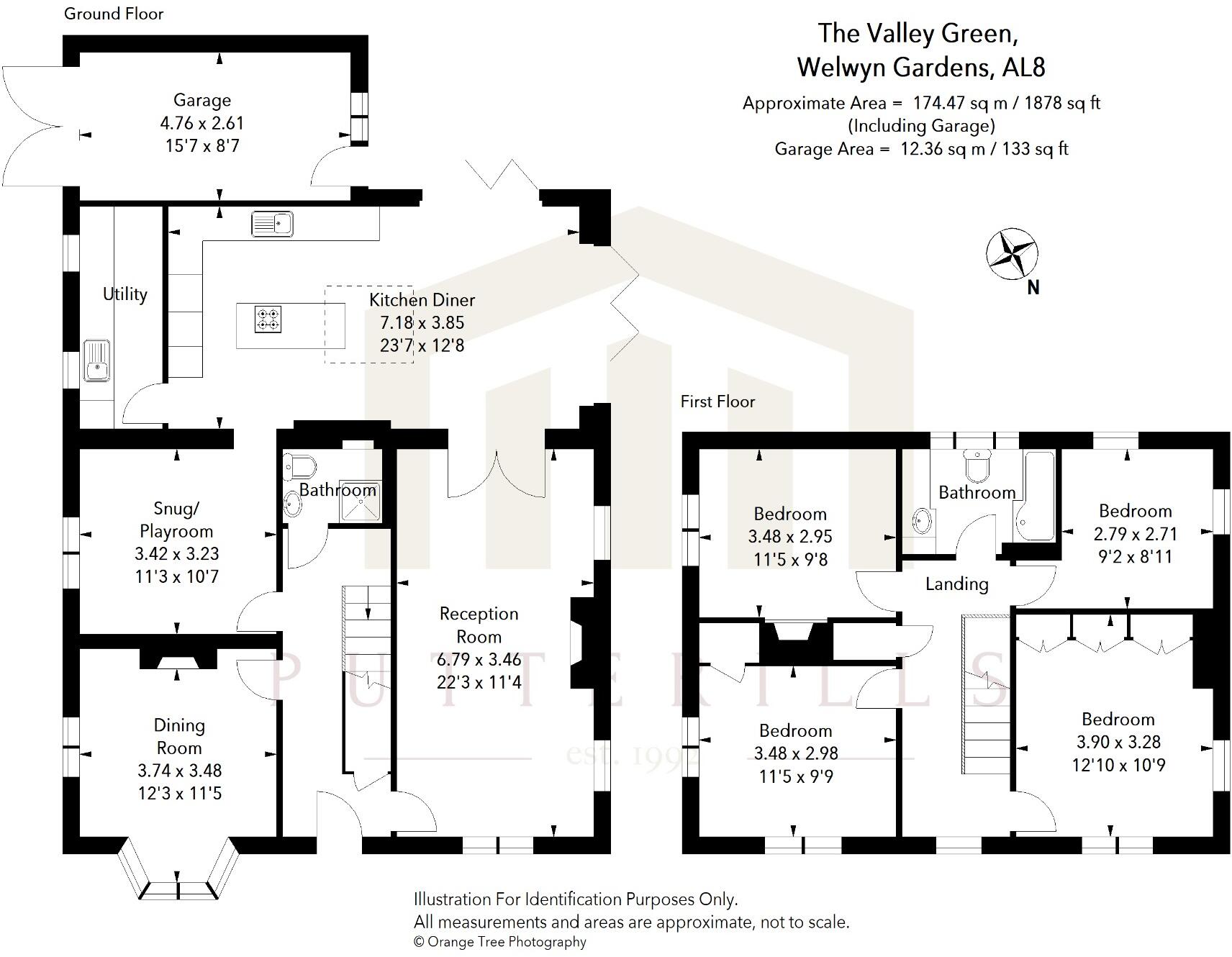 The Valley Green, Welwyn Garden City, Hertfordshire, AL8 floorplan