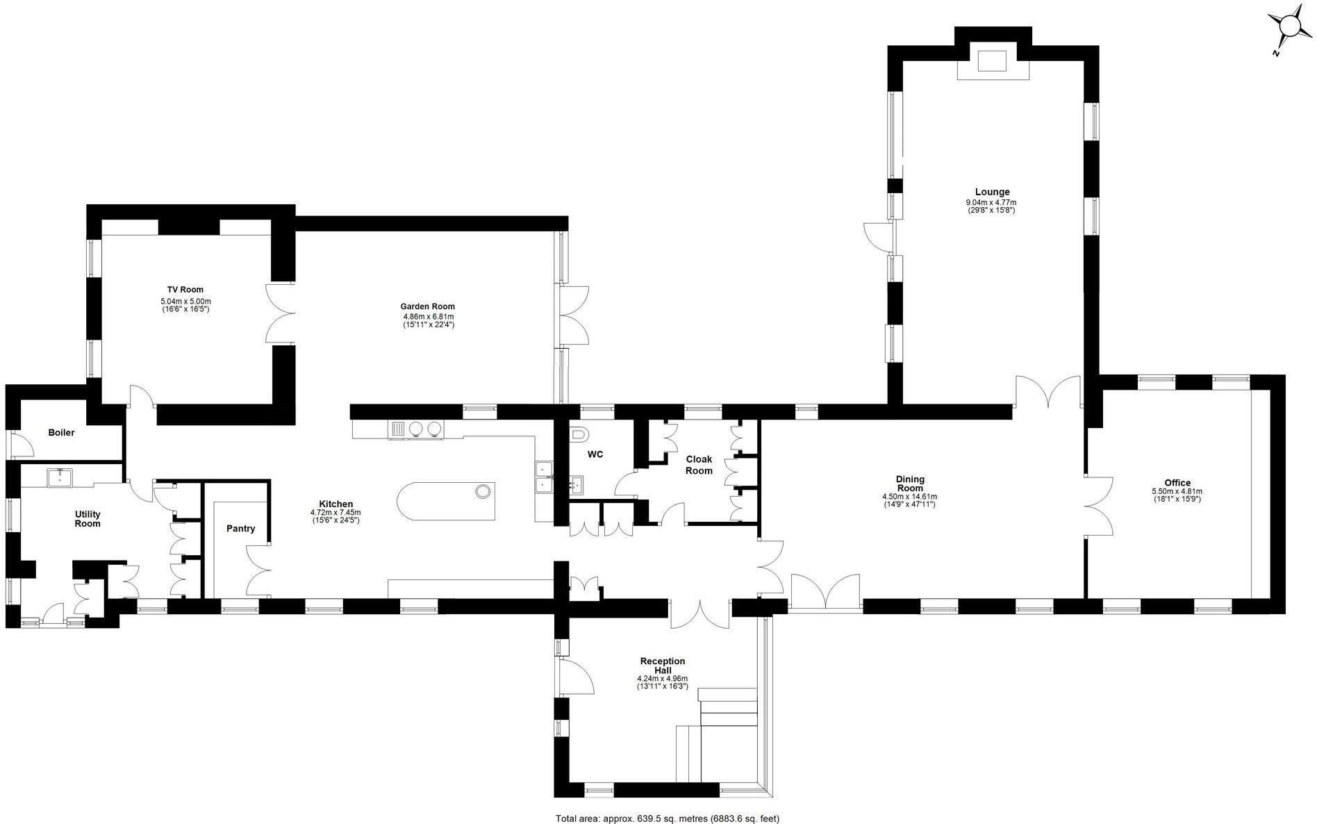 Bowes Hill, Newton Hall, Newton, Stocksfield, Northumberland floorplan