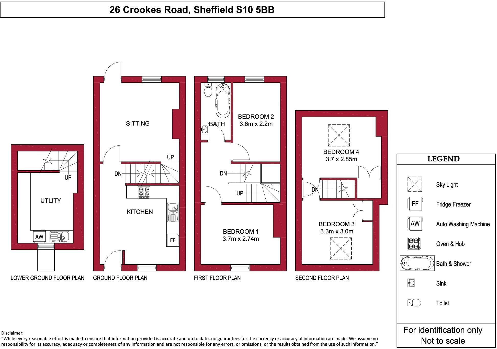 26 Crookes Road, Broomhill  floorplan