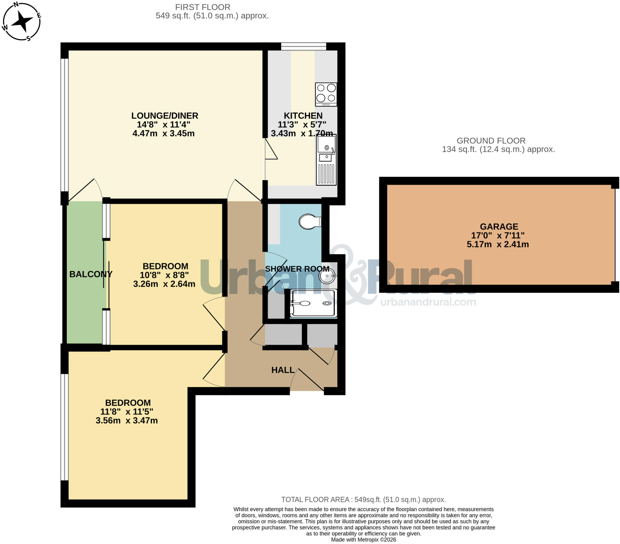 Goldington Green, Bedford, Bedfordshire, MK41 floorplan