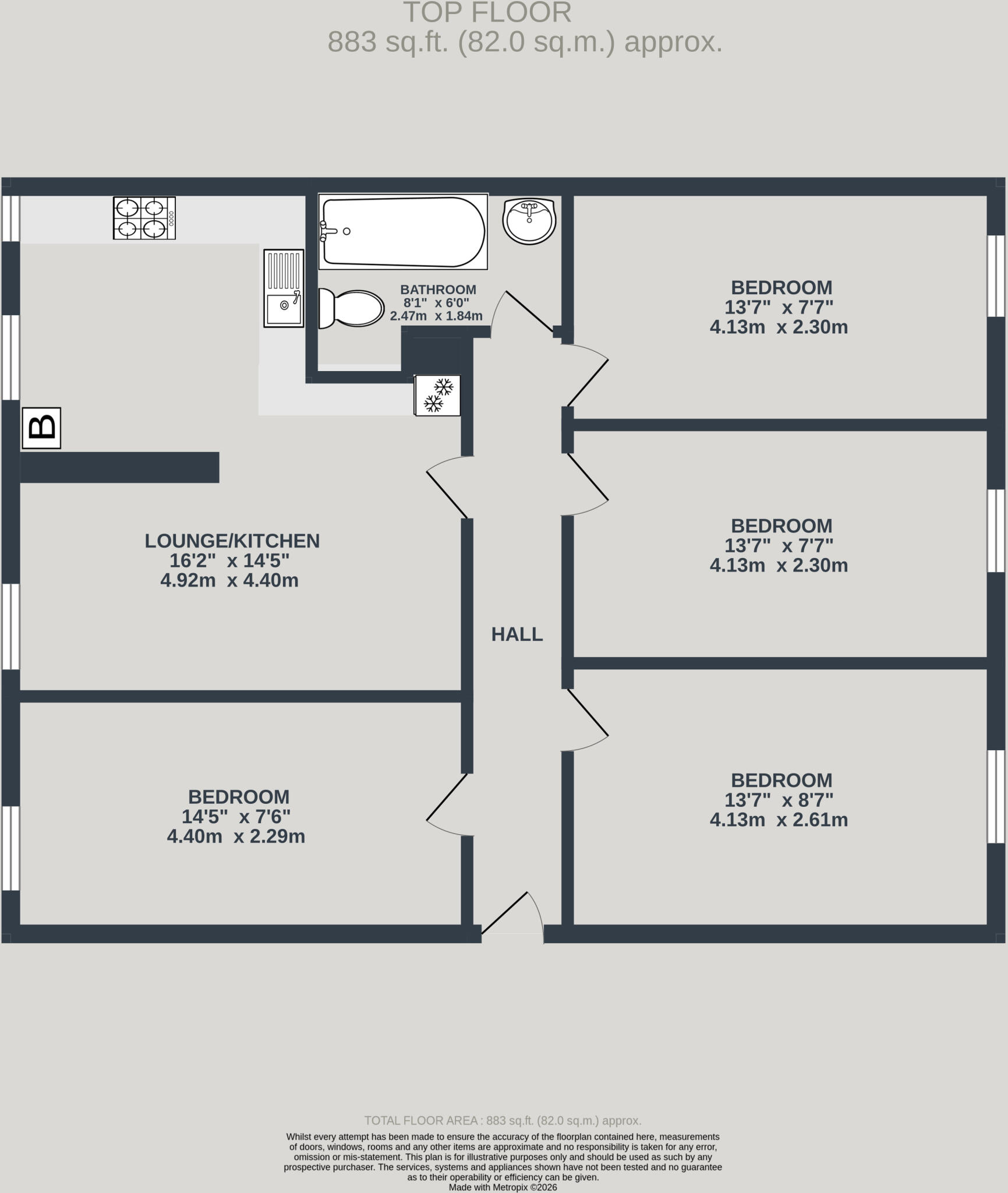 Kelso Heights, Belle Vue Road, Leeds, LS3 floorplan