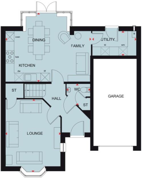 Southern Cross,
Wixams,
MK42 6AW floorplan