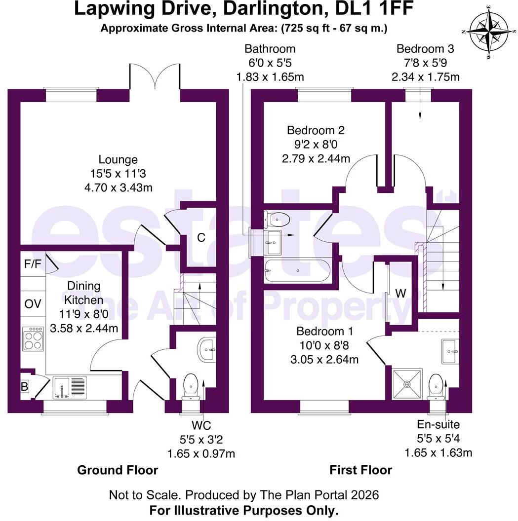 Lapwing Drive, Darlington, DL1 1FF floorplan