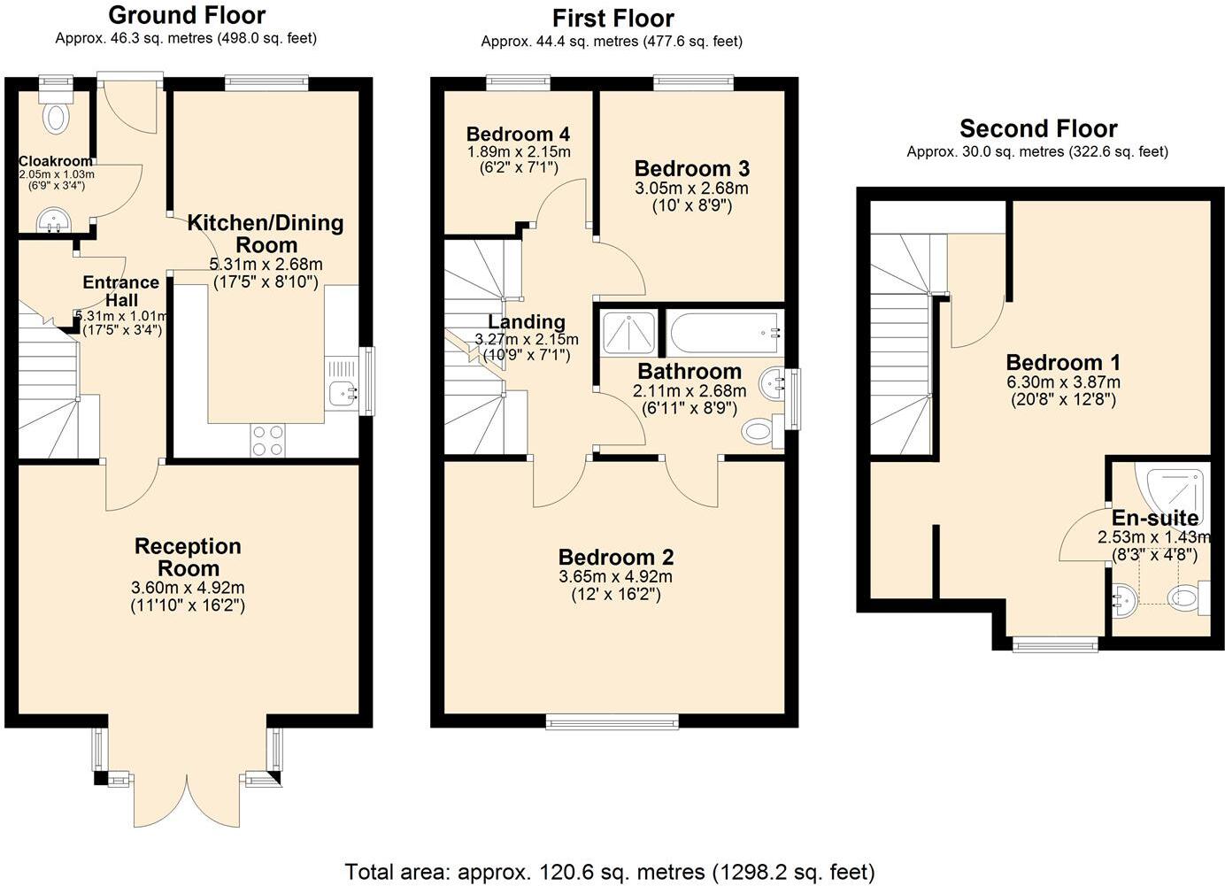King Street Gardens, Brimington, Chesterfield floorplan