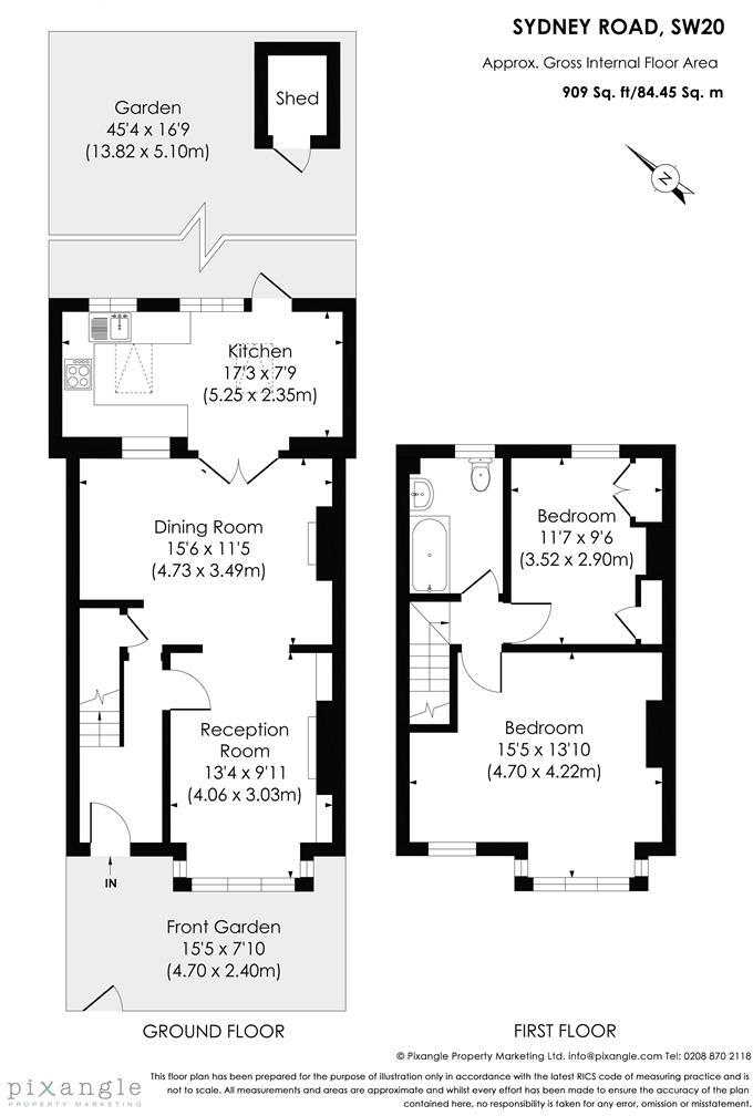 Sydney Road, Raynes Park floorplan