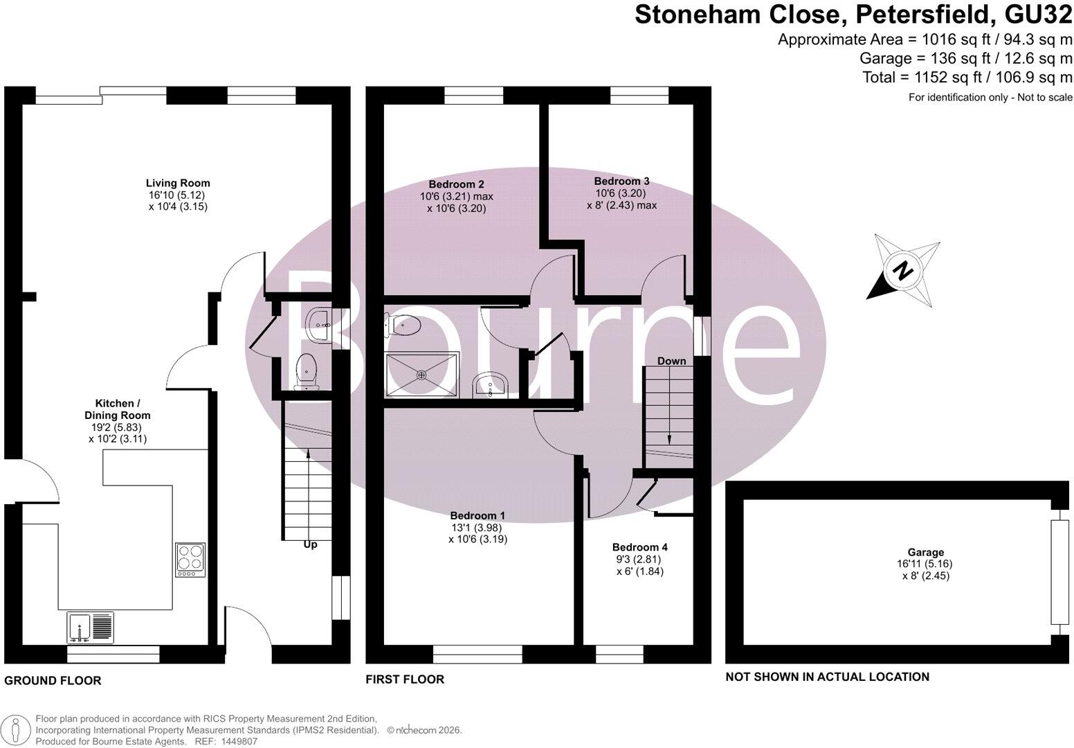 Stoneham Close, Petersfield, Hampshire, GU32 floorplan