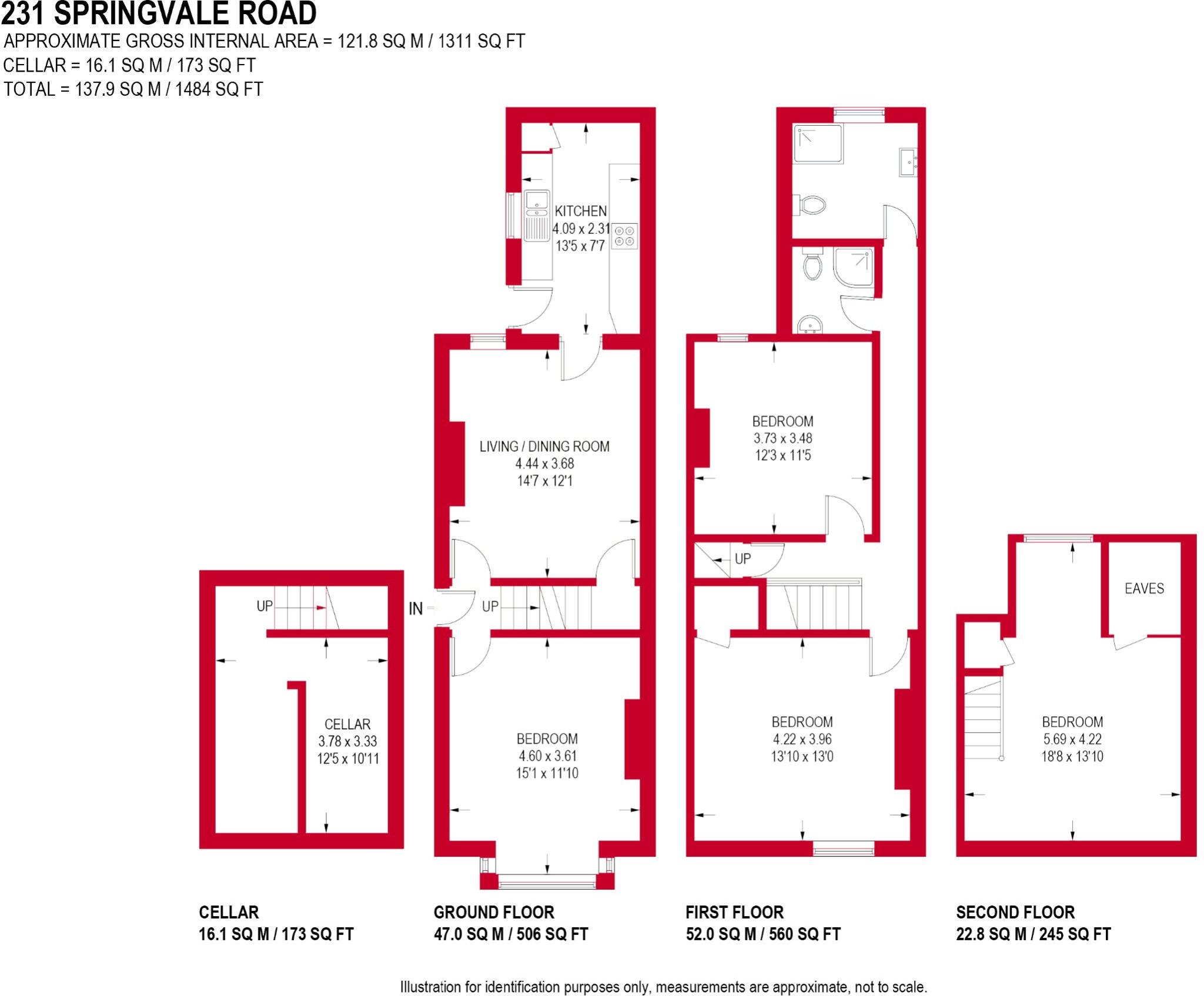 231 Springvale Road, Crookes floorplan
