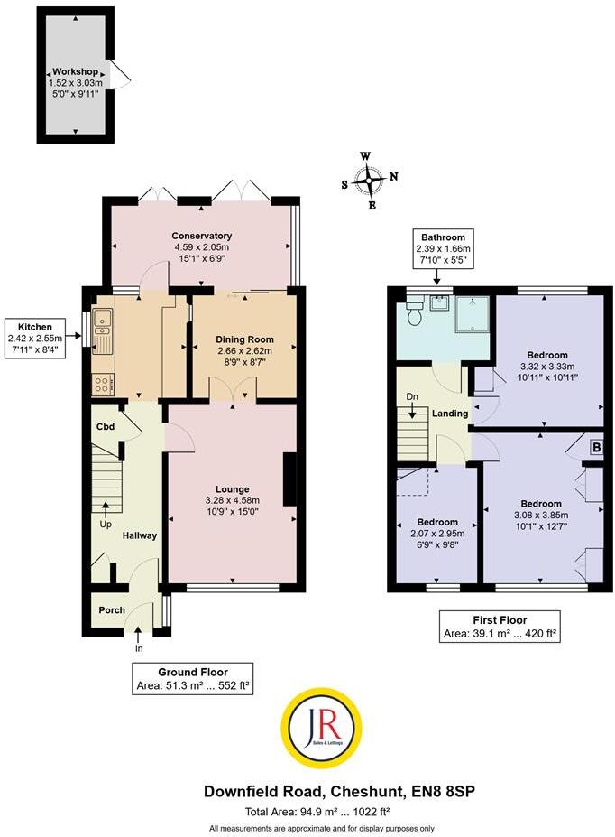 Downfield Road, Central Cheshunt floorplan