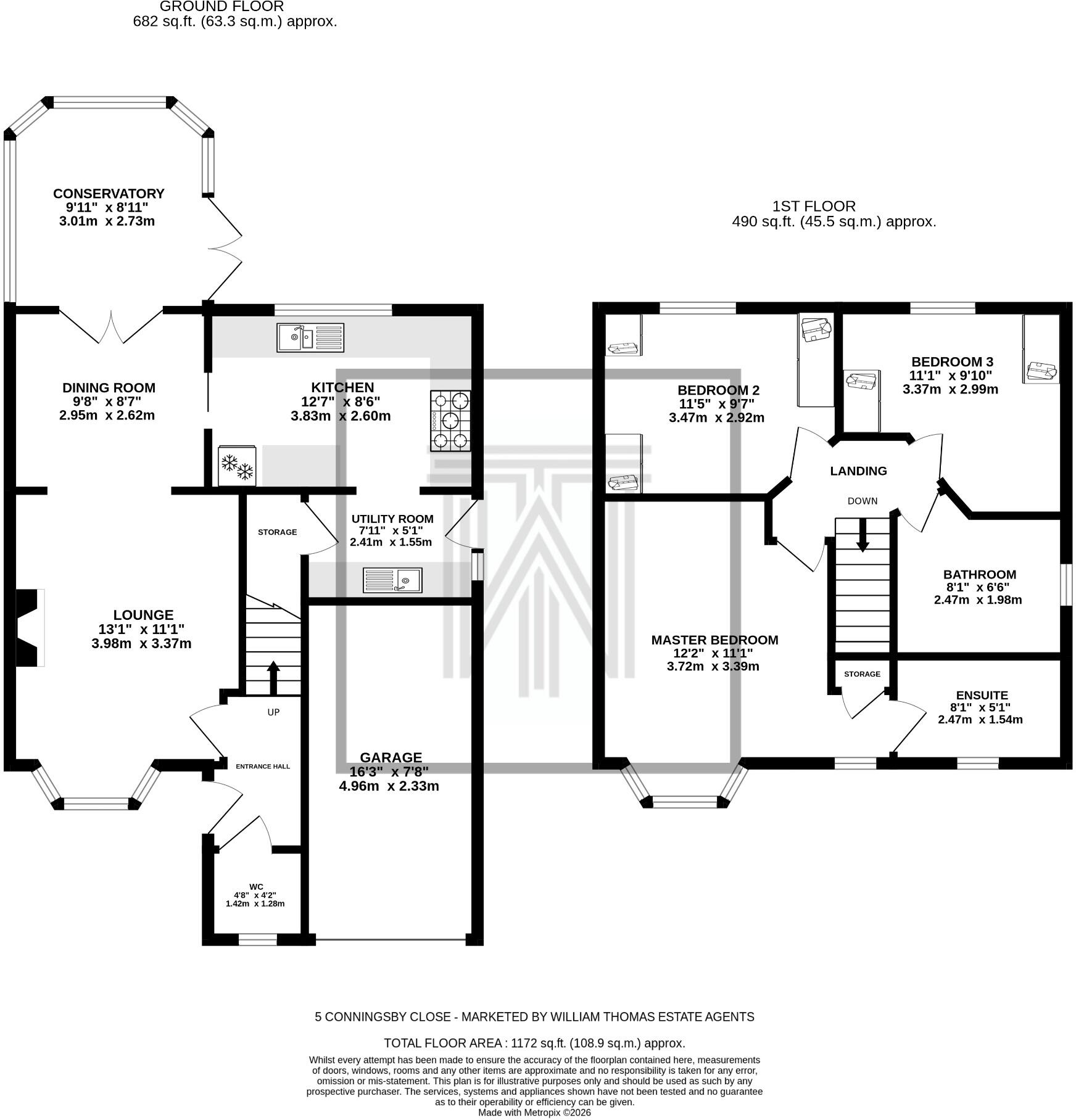 5, Conningsby Close, Bromley Cross, Bolton, BL7 floorplan