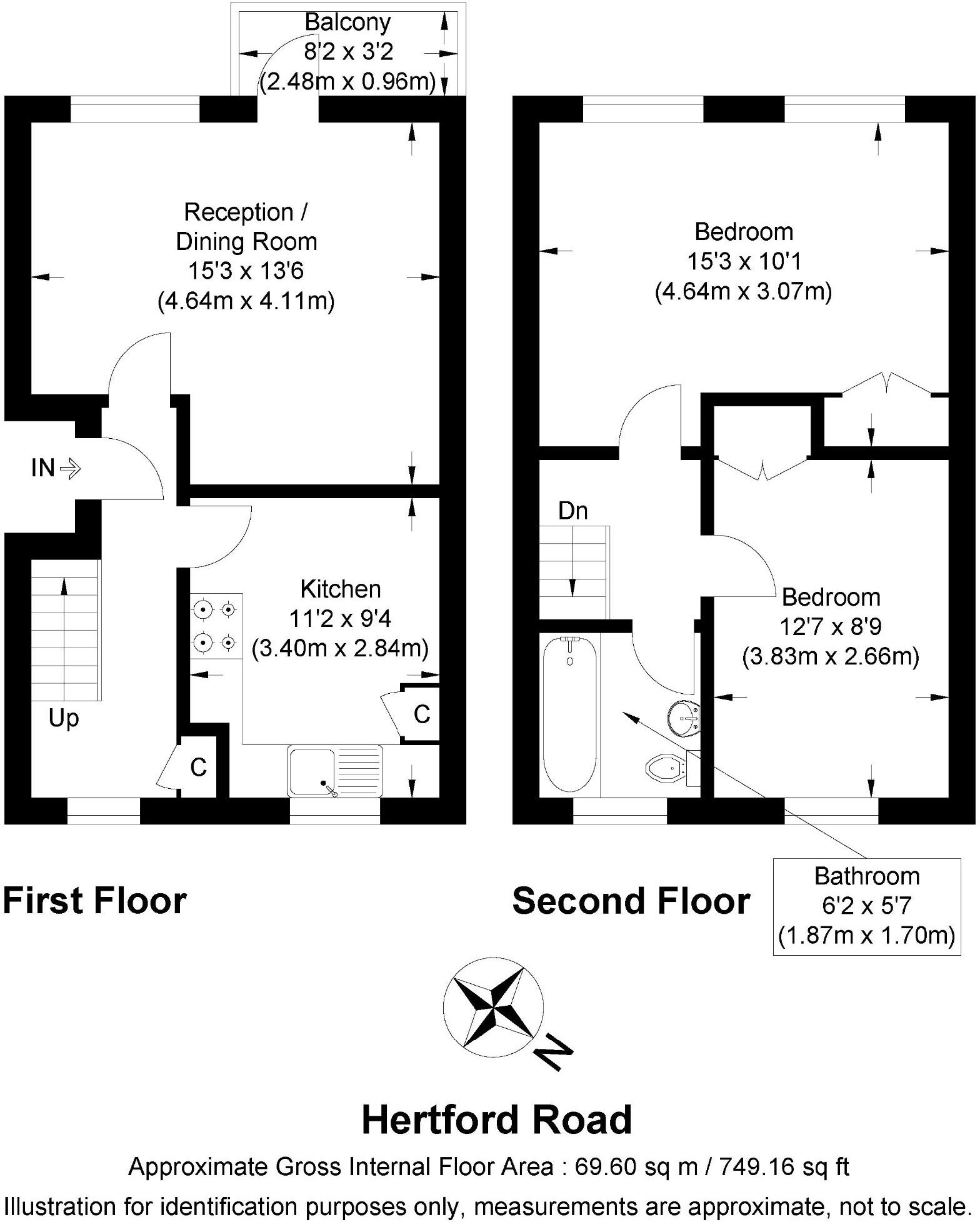Hertford Road, London floorplan