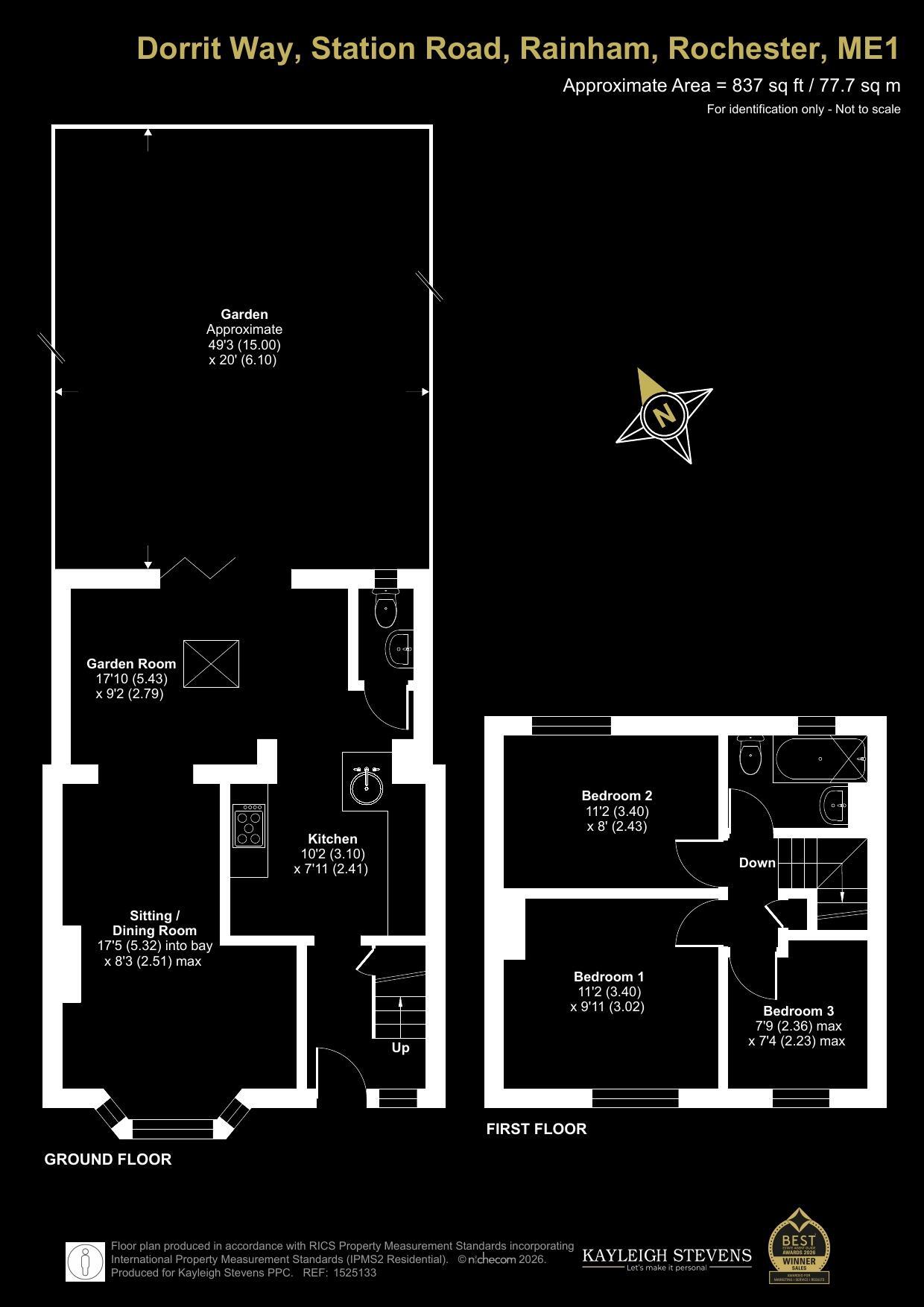 Three-Bedroom Extended Family Home | Modern Open-Plan Living | Driveway Parking | Large Rear Garden floorplan