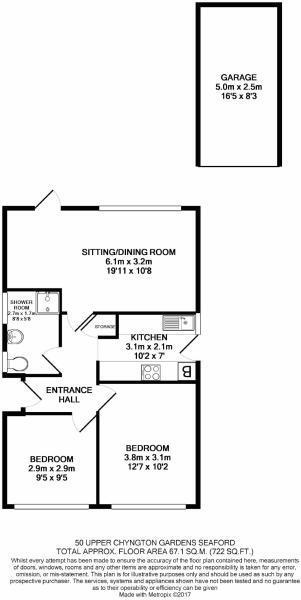 Upper Chyngton Gardens, Seaford floorplan