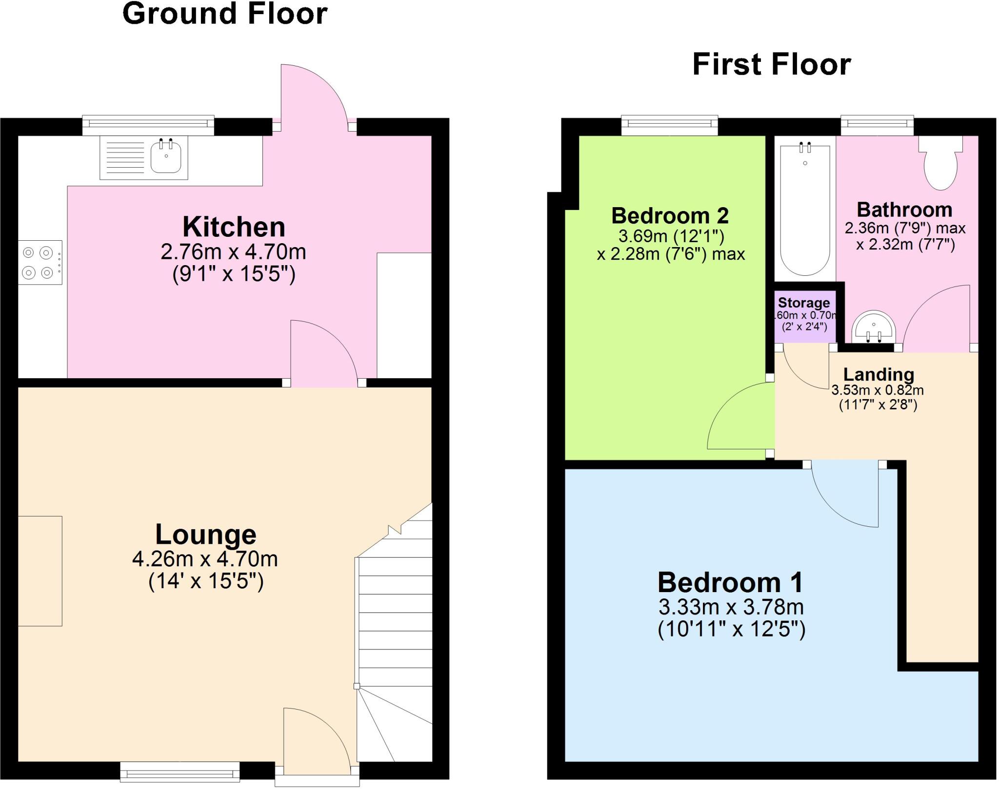 Irma Street, Astley Bridge, Bolton floorplan