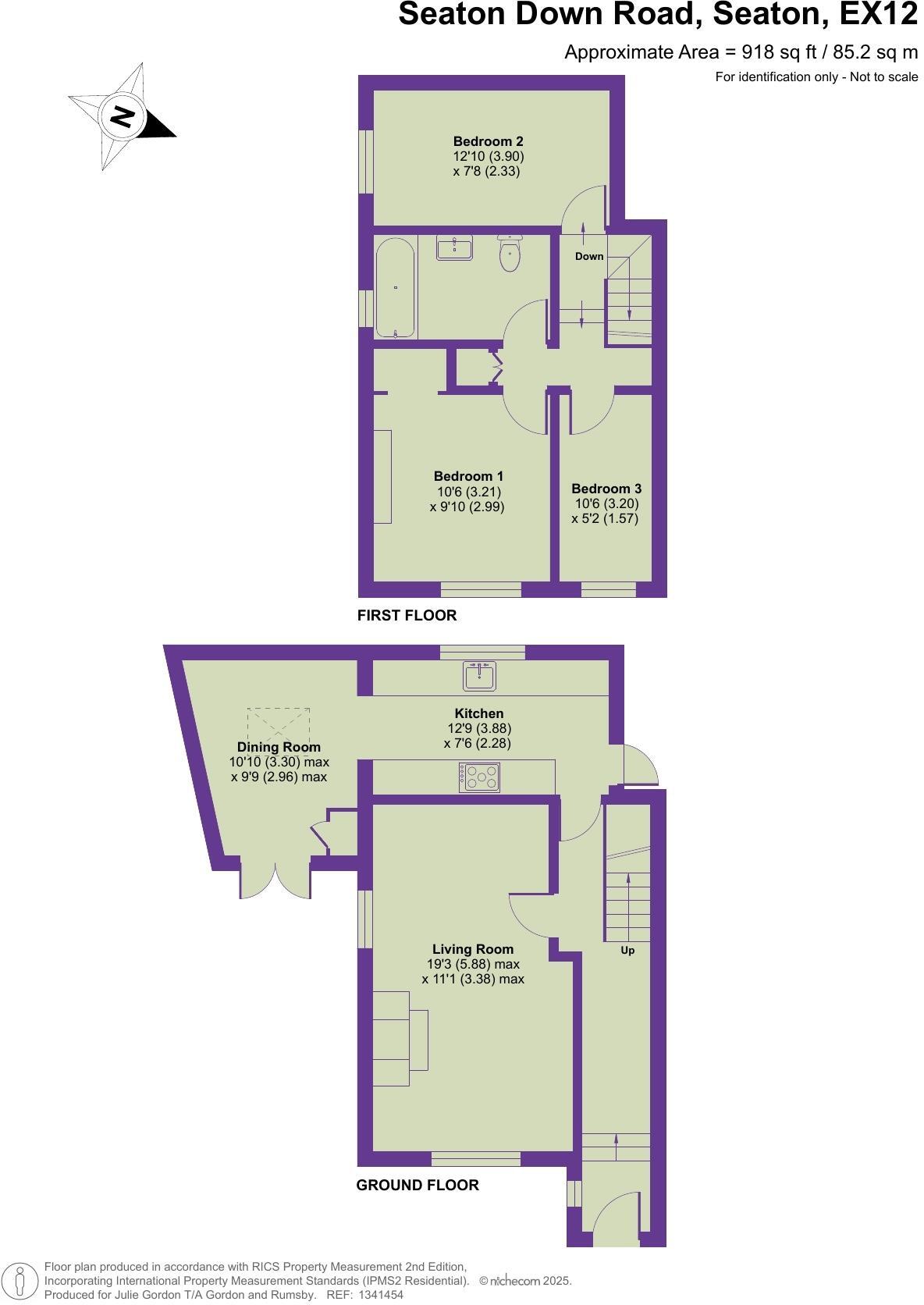 Seaton Down Rd, Seaton, Devon floorplan