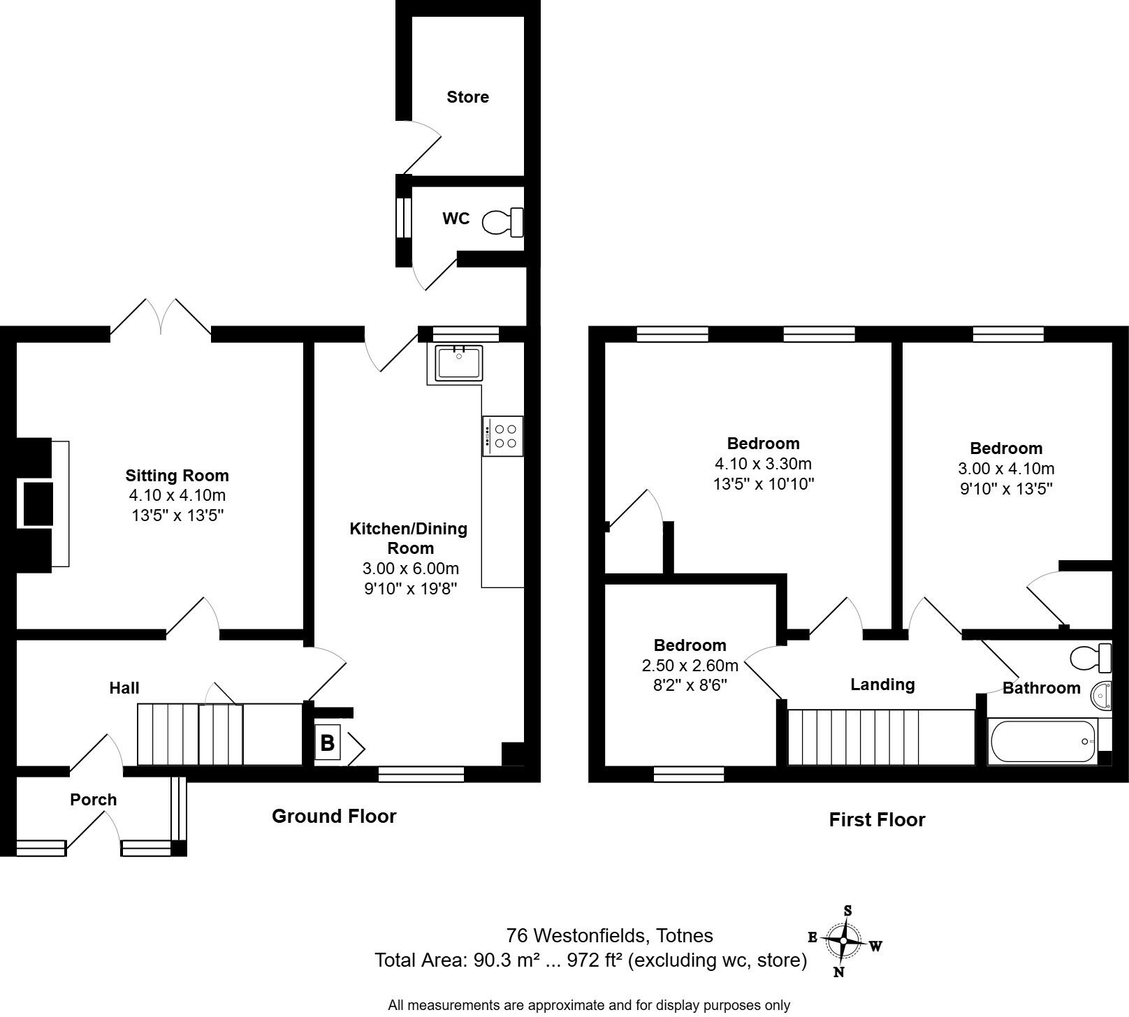 Westonfields, Bridgetown, Totnes, Devon floorplan