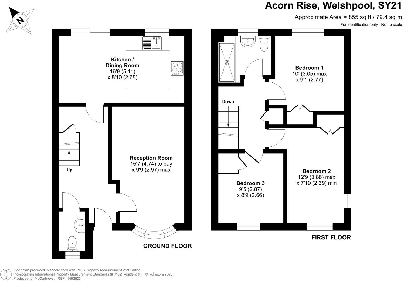 Acorn Rise, Welshpool, Powys floorplan